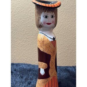 GANZ Laurie Ceramic Womans Dress Figurine Vase